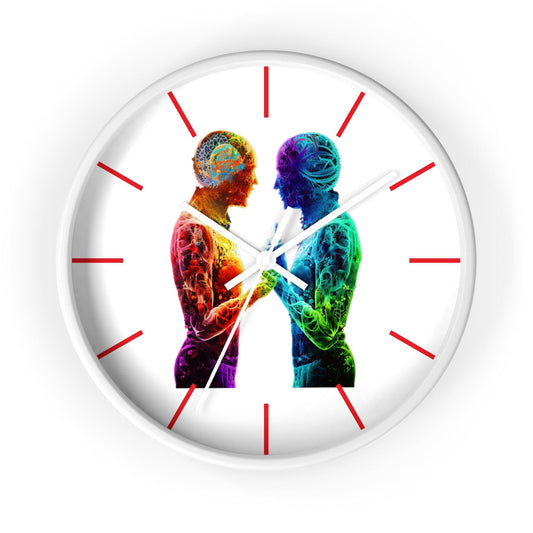 LGBTQWorldwide - ,,ZUSAMMEN" Accessories, clock, Clocks, home, Home & Living, Home Decor, Indoor lgbtq Bekleidung Accessoires unisex Zubehör