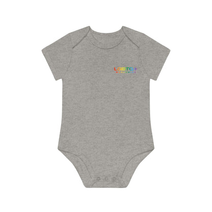 LGBTQWorldwide - ,,HAPPY ALIEN" Baby Organic Short Sleeve Bodysuit baby, Baby Clothing, DTG, Kids' Clothing, Onesies lgbtq Bekleidung Accessoires unisex Zubehör