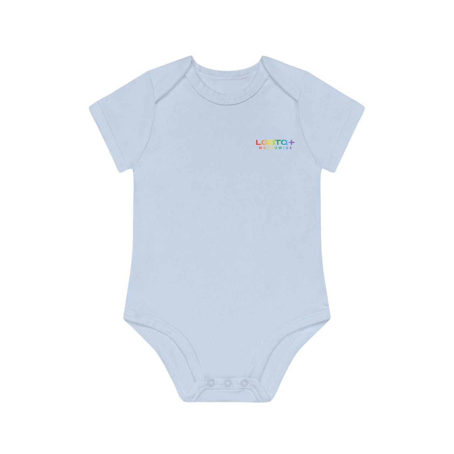 LGBTQWorldwide - ,,HAPPY ALIEN" Baby Organic Short Sleeve Bodysuit baby, Baby Clothing, DTG, Kids' Clothing, Onesies lgbtq Bekleidung Accessoires unisex Zubehör