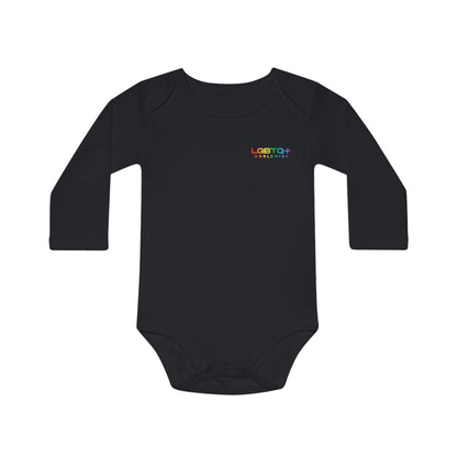 LGBTQWorldwide - ,,PRIDE" Organischer Baby Strampler Baby, Baby Clothing, Bodysuits, Cotton, DTG, Kids' Clothing, Organic lgbtq Bekleidung Accessoires unisex Zubehör