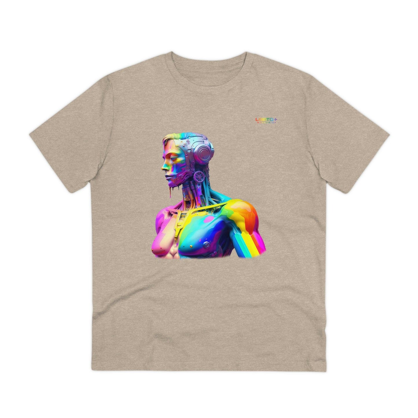 LGBTQWorldwide - ,,GLÜCKLICHER ROBOTER" ai, Cotton, Crew neck, DTG, Eco-friendly, Men's Clothing, Organic, Recycled, Regular fit, Sustainable, T-shirts, Unisex, Valentine's Day Picks, Vegan, Women's Clothing lgbtq Bekleidung Accessoires unisex Zubehör