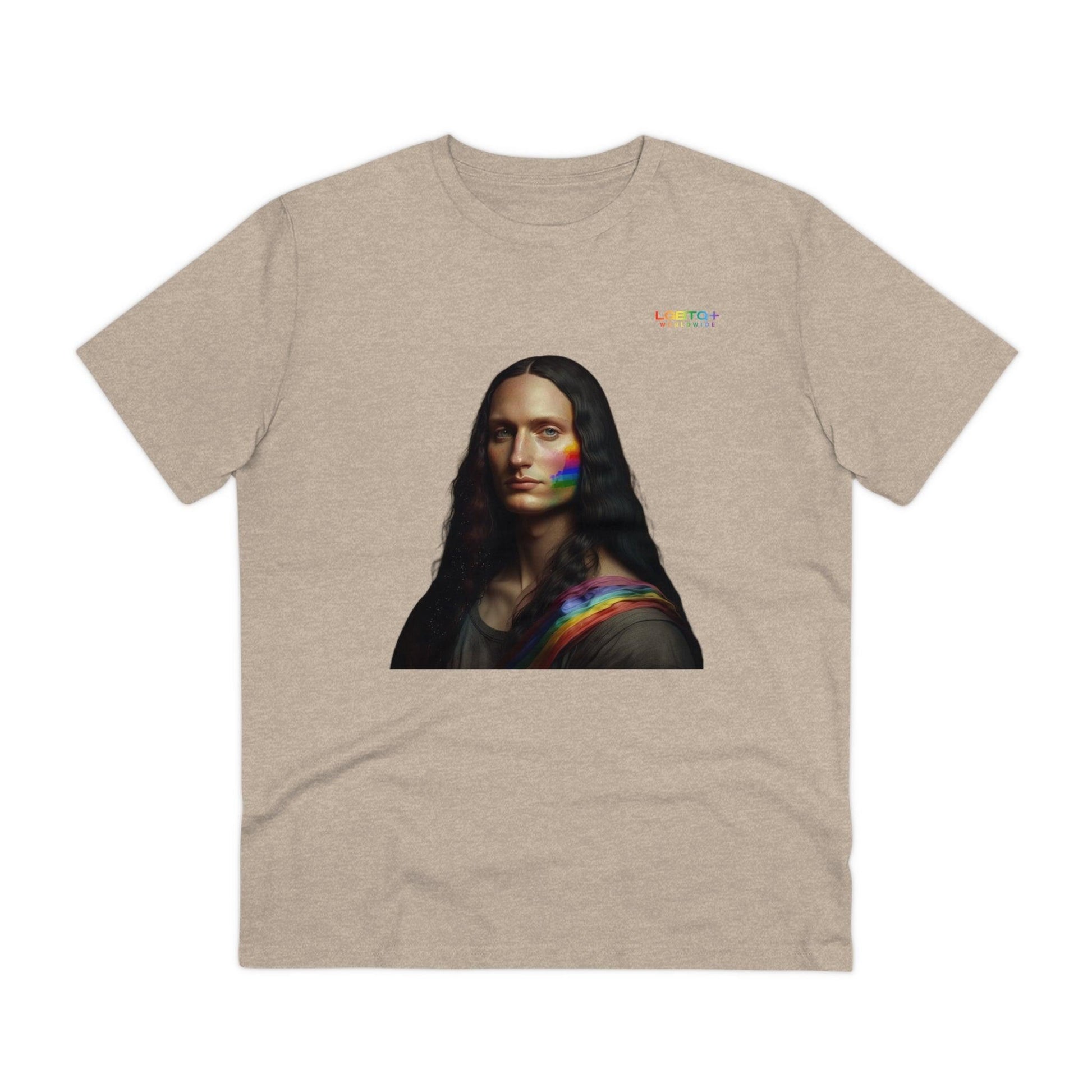 LGBTQWorldwide - ,,MONA LISA" ai, Cotton, Crew neck, DTG, Eco-friendly, Men's Clothing, Organic, Recycled, Regular fit, Sustainable, T-shirts, Unisex, Valentine's Day Picks, Vegan, Women's Clothing lgbtq Bekleidung Accessoires unisex Zubehör