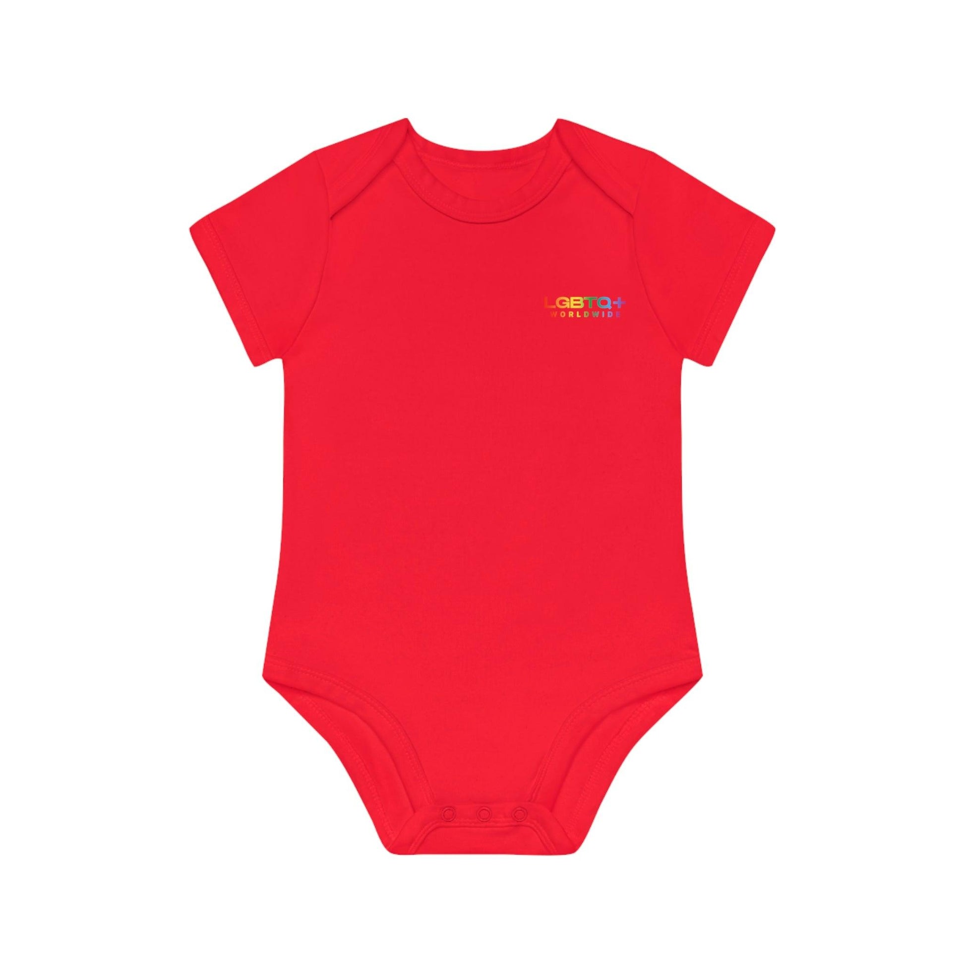 LGBTQWorldwide - ,,HAPPY ALIEN" Baby Organic Short Sleeve Bodysuit baby, Baby Clothing, DTG, Kids' Clothing, Onesies lgbtq Bekleidung Accessoires unisex Zubehör