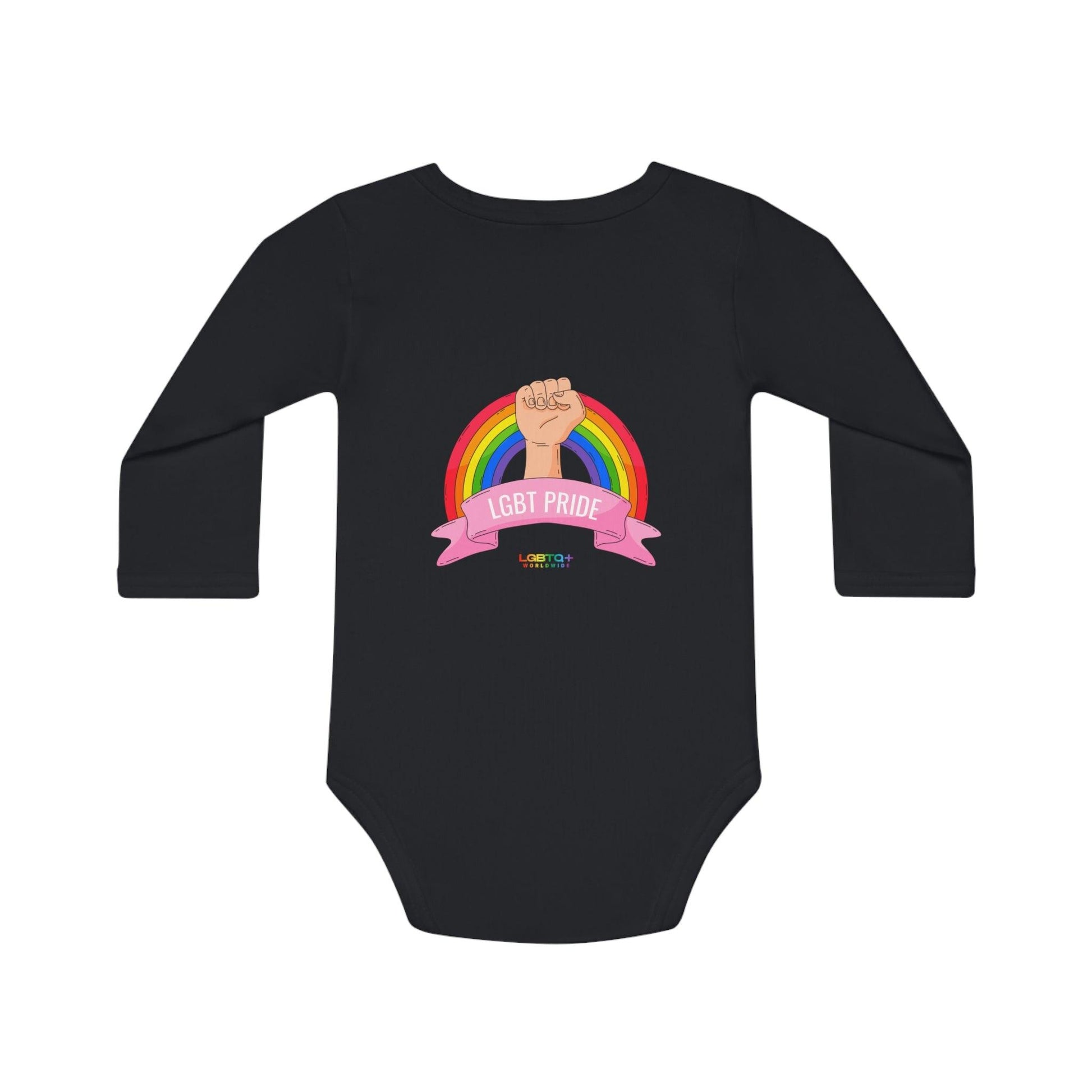 LGBTQWorldwide - ,,PRIDE" Organischer Baby Strampler Baby, Baby Clothing, Bodysuits, Cotton, DTG, Kids' Clothing, Organic lgbtq Bekleidung Accessoires unisex Zubehör