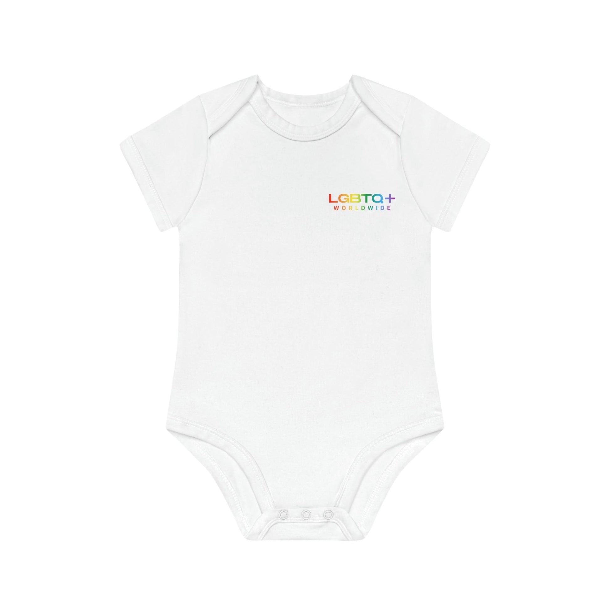 LGBTQWorldwide - ,,HAPPY ALIEN" Baby Organic Short Sleeve Bodysuit baby, Baby Clothing, DTG, Kids' Clothing, Onesies lgbtq Bekleidung Accessoires unisex Zubehör