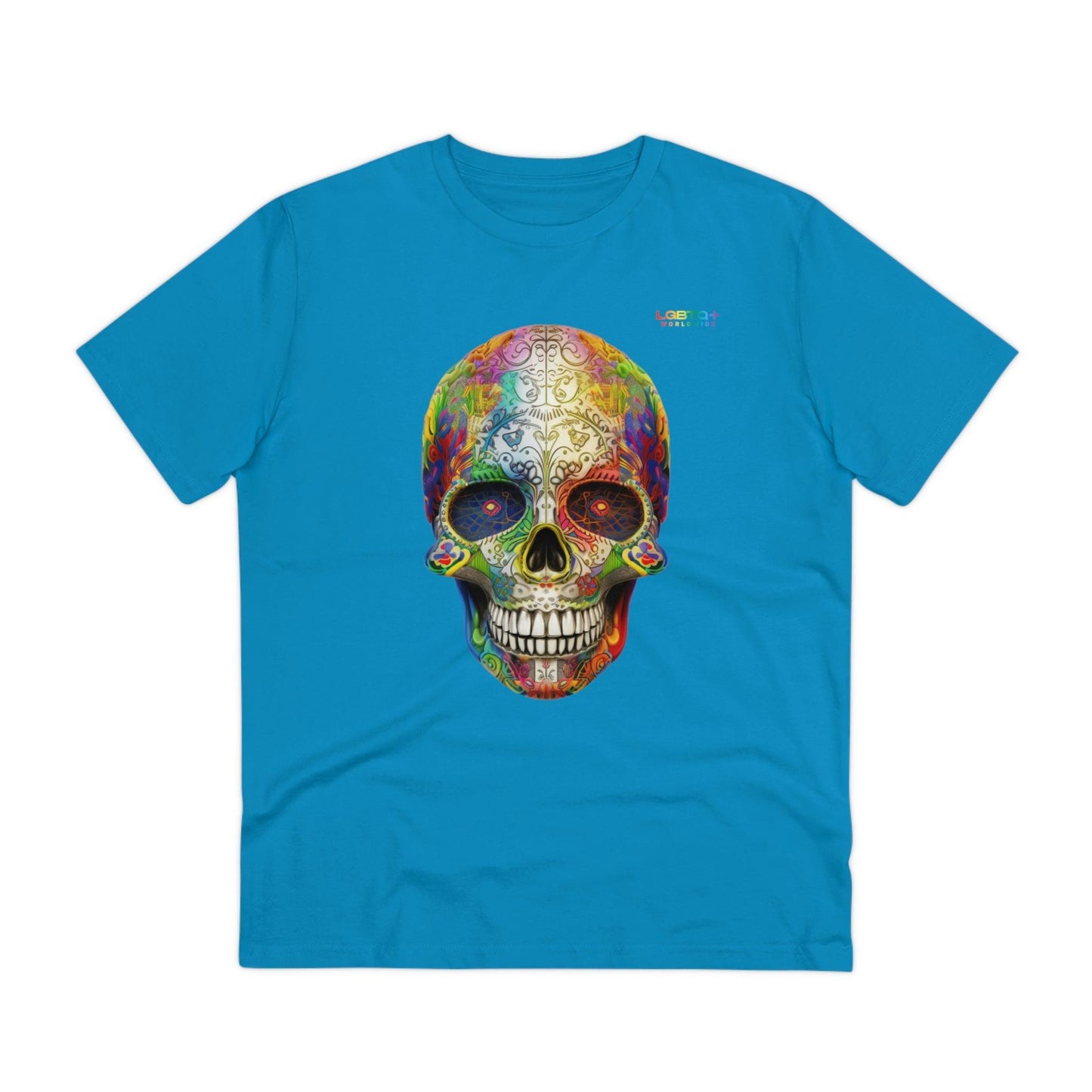 LGBTQWorldwide - ,,SKULL HEAD" ai, Cotton, Crew neck, DTG, Eco-friendly, Men's Clothing, Organic, Recycled, Regular fit, Sustainable, T-shirts, Unisex, Valentine's Day Picks, Vegan, Women's Clothing lgbtq Bekleidung Accessoires unisex Zubehör