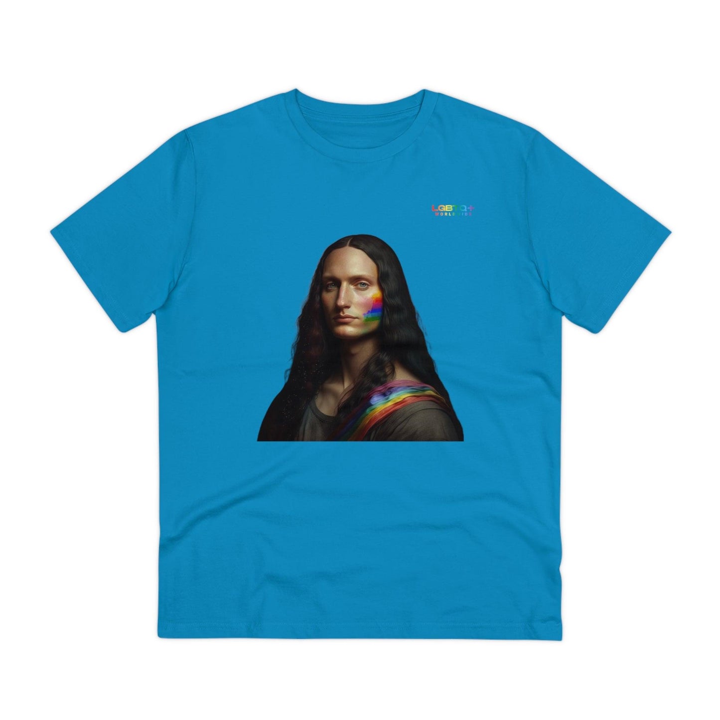 LGBTQWorldwide - ,,MONA LISA" ai, Cotton, Crew neck, DTG, Eco-friendly, Men's Clothing, Organic, Recycled, Regular fit, Sustainable, T-shirts, Unisex, Valentine's Day Picks, Vegan, Women's Clothing lgbtq Bekleidung Accessoires unisex Zubehör