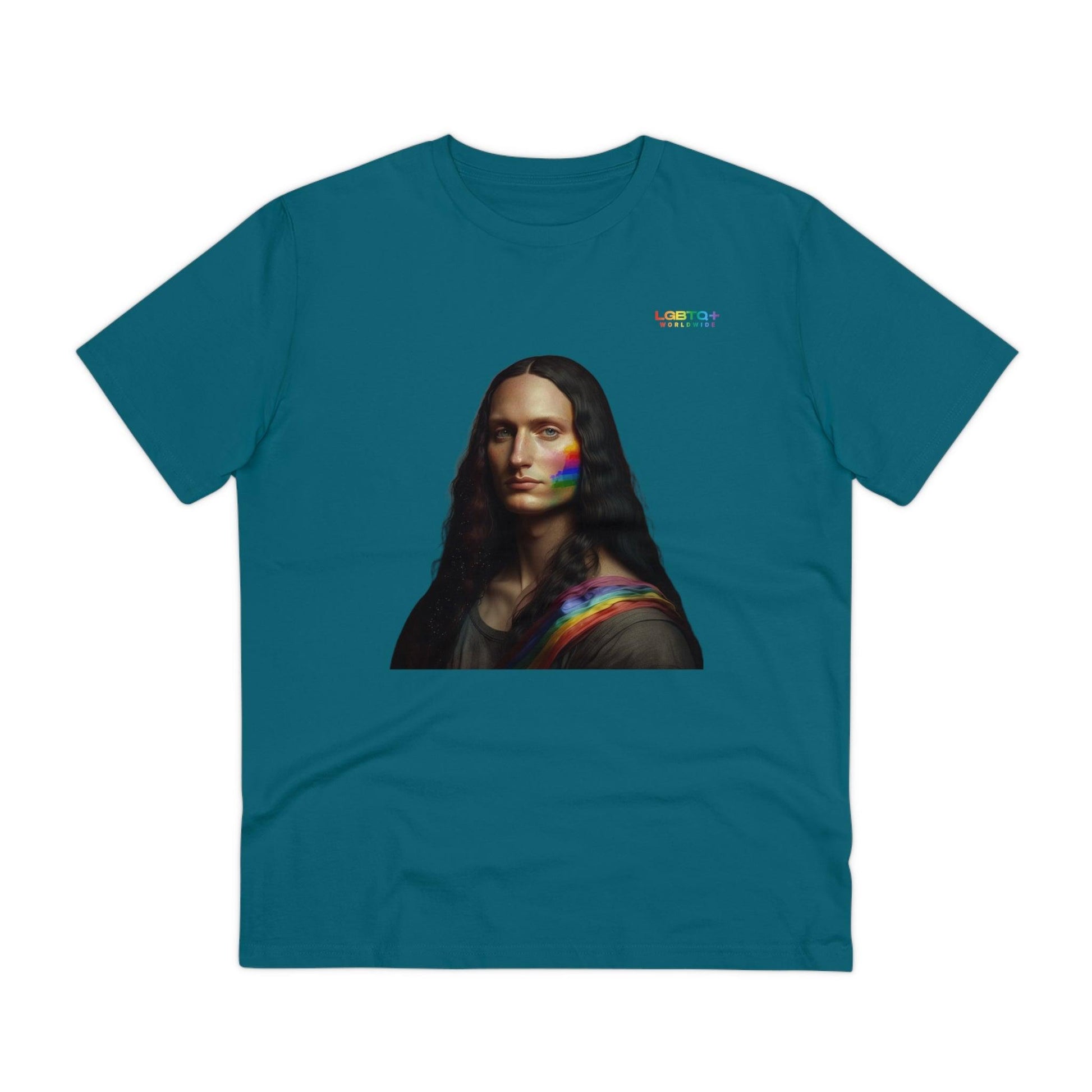 LGBTQWorldwide - ,,MONA LISA" ai, Cotton, Crew neck, DTG, Eco-friendly, Men's Clothing, Organic, Recycled, Regular fit, Sustainable, T-shirts, Unisex, Valentine's Day Picks, Vegan, Women's Clothing lgbtq Bekleidung Accessoires unisex Zubehör