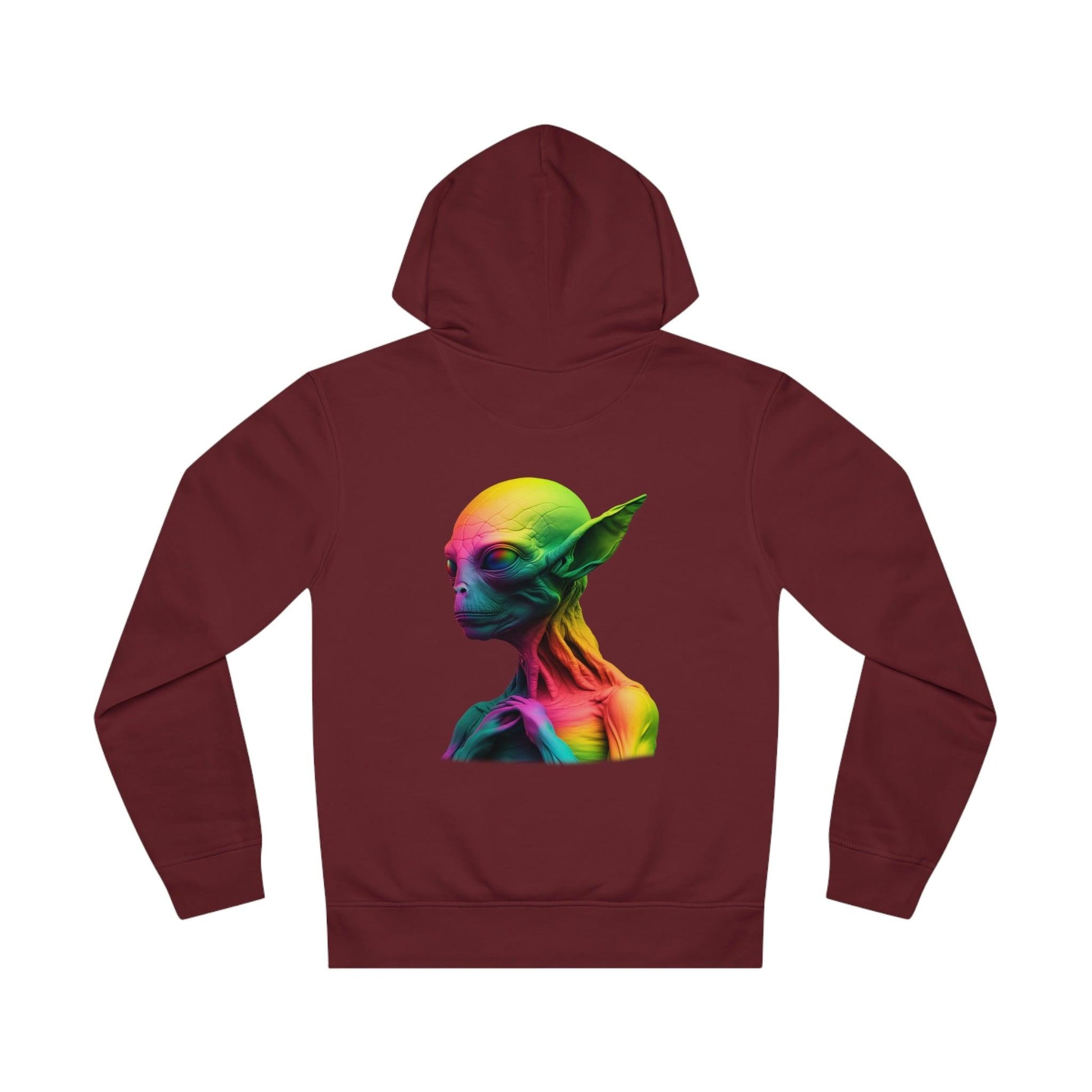 LGBTQWorldwide - ,,GLÜCKLICHES ALIEN" ai, DTG, Eco-friendly, Hoodies, Men's Clothing, Recycled, Unisex, Vegan, Women's Clothing lgbtq Bekleidung Accessoires unisex Zubehör