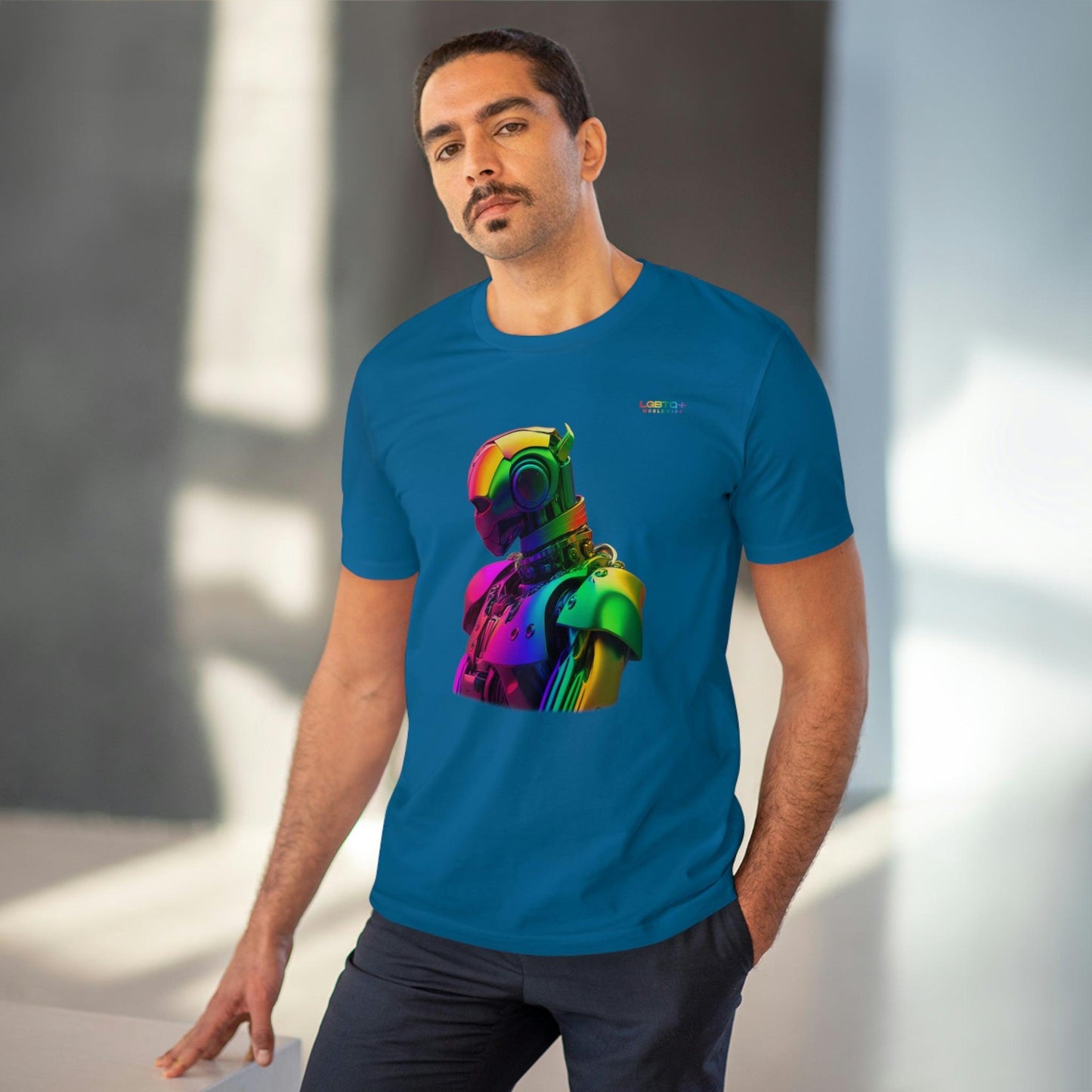 LGBTQWorldwide - ,,KI ROBOTER" ai, Cotton, Crew neck, DTG, Eco-friendly, Men's Clothing, Organic, Recycled, Regular fit, Sustainable, T-shirts, Unisex, Valentine's Day Picks, Vegan, Women's Clothing lgbtq Bekleidung Accessoires unisex Zubehör