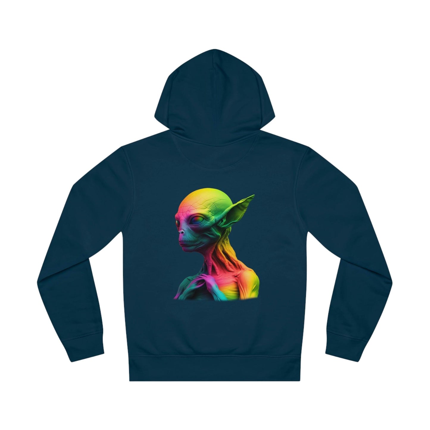 LGBTQWorldwide - ,,GLÜCKLICHES ALIEN" ai, DTG, Eco-friendly, Hoodies, Men's Clothing, Recycled, Unisex, Vegan, Women's Clothing lgbtq Bekleidung Accessoires unisex Zubehör