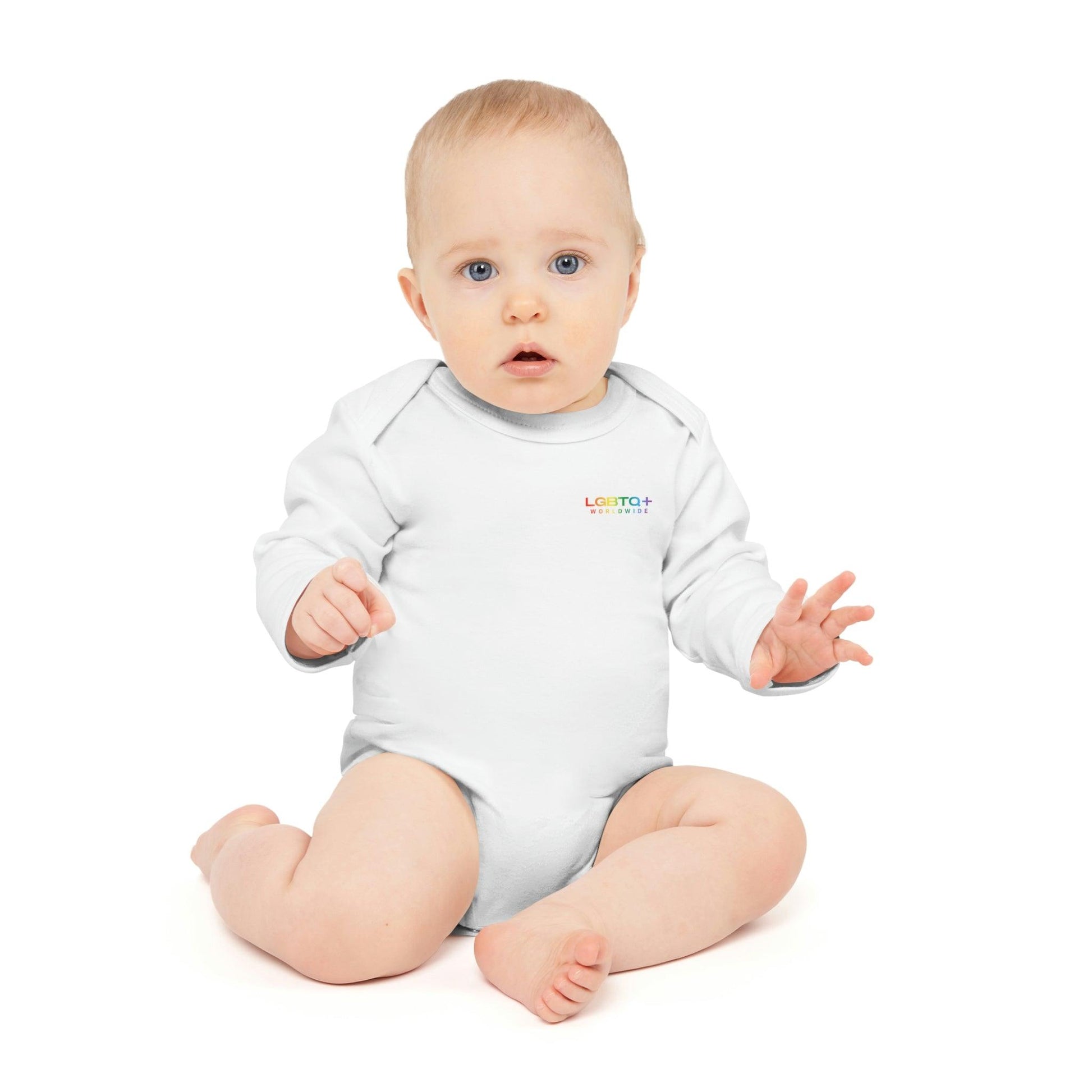 LGBTQWorldwide - ,,PRIDE" Organischer Baby Strampler Baby, Baby Clothing, Bodysuits, Cotton, DTG, Kids' Clothing, Organic lgbtq Bekleidung Accessoires unisex Zubehör