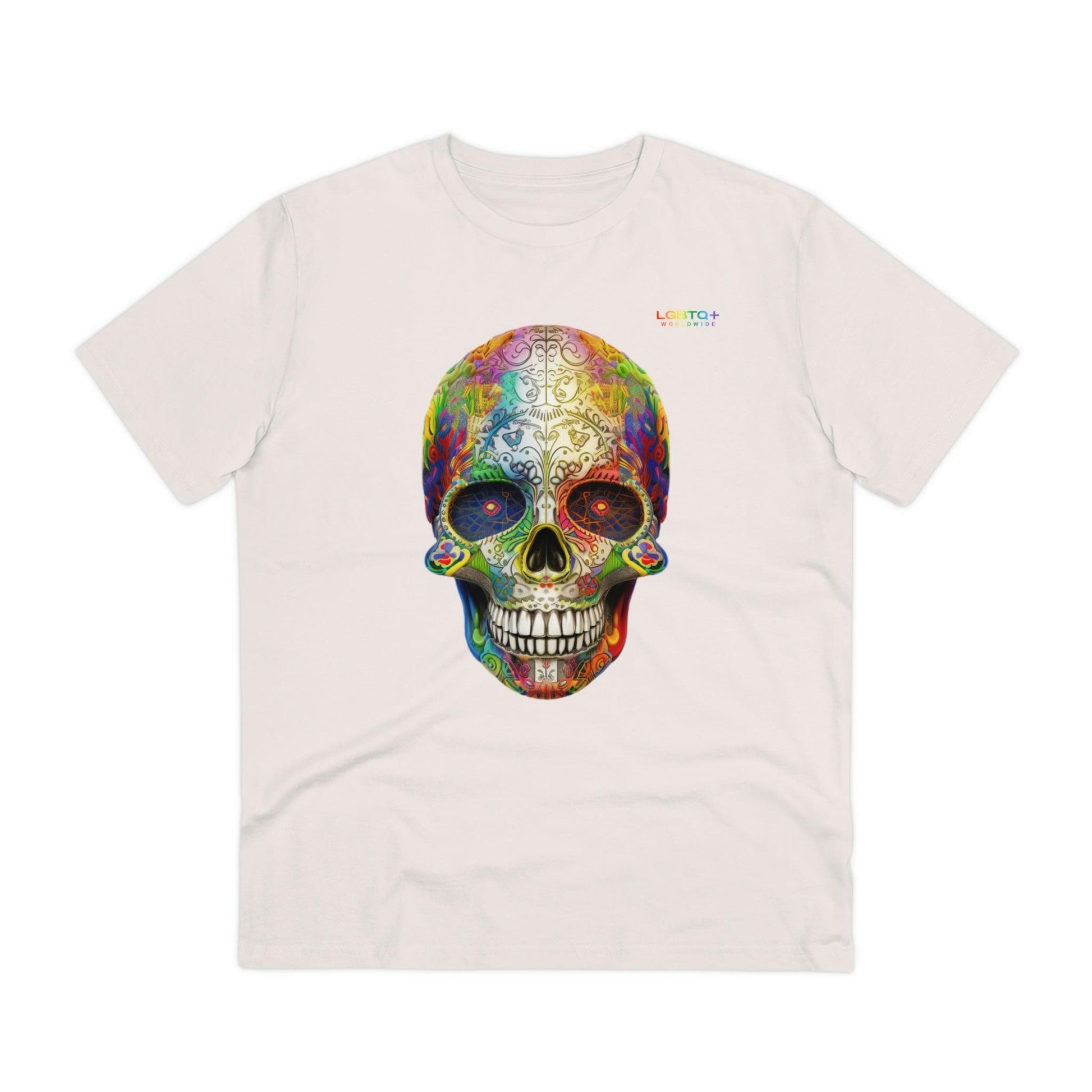 LGBTQWorldwide - ,,SKULL HEAD" ai, Cotton, Crew neck, DTG, Eco-friendly, Men's Clothing, Organic, Recycled, Regular fit, Sustainable, T-shirts, Unisex, Valentine's Day Picks, Vegan, Women's Clothing lgbtq Bekleidung Accessoires unisex Zubehör