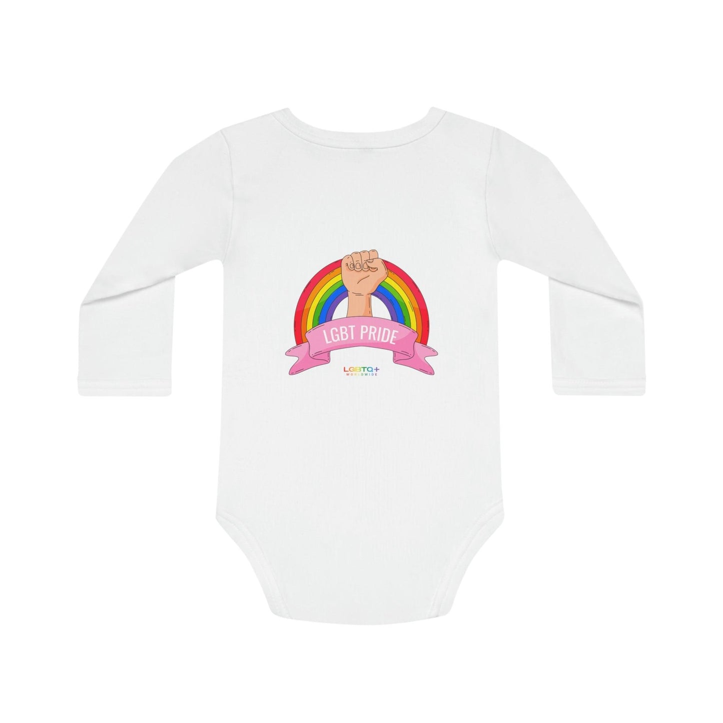 LGBTQWorldwide - ,,PRIDE" Organischer Baby Strampler Baby, Baby Clothing, Bodysuits, Cotton, DTG, Kids' Clothing, Organic lgbtq Bekleidung Accessoires unisex Zubehör