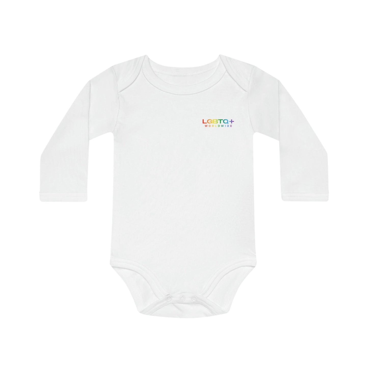 LGBTQWorldwide - ,,PRIDE" Organischer Baby Strampler Baby, Baby Clothing, Bodysuits, Cotton, DTG, Kids' Clothing, Organic lgbtq Bekleidung Accessoires unisex Zubehör