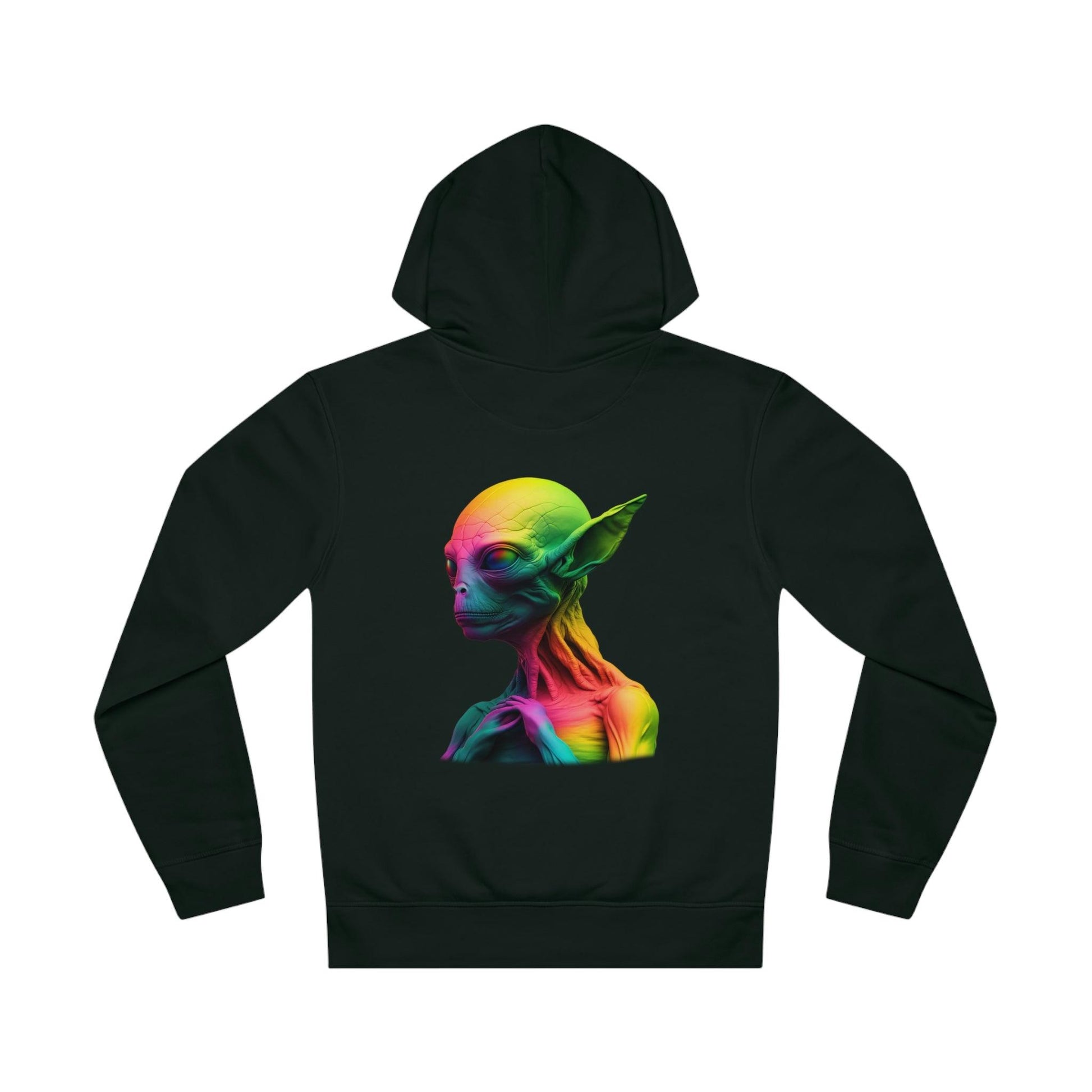 LGBTQWorldwide - ,,GLÜCKLICHES ALIEN" ai, DTG, Eco-friendly, Hoodies, Men's Clothing, Recycled, Unisex, Vegan, Women's Clothing lgbtq Bekleidung Accessoires unisex Zubehör