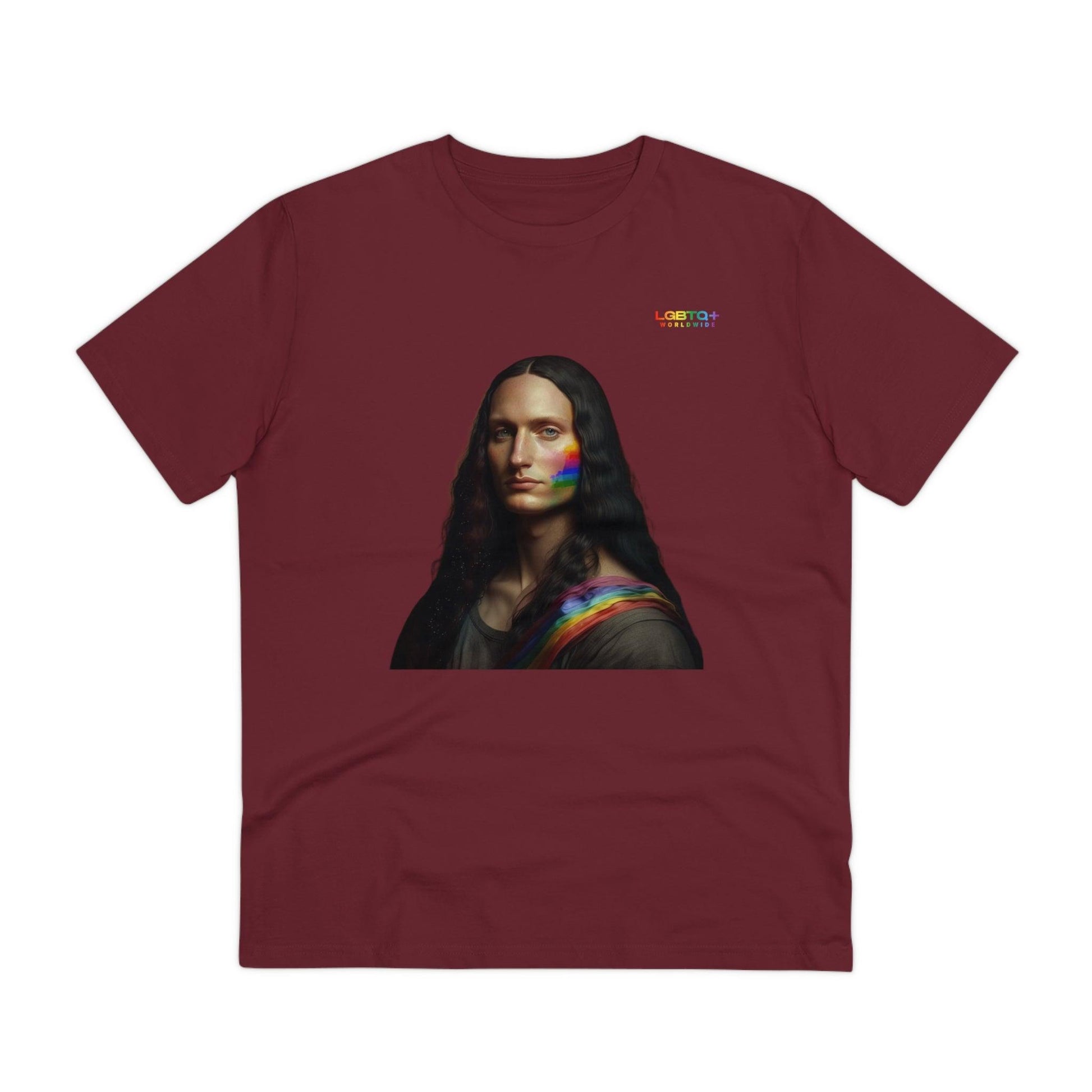 LGBTQWorldwide - ,,MONA LISA" ai, Cotton, Crew neck, DTG, Eco-friendly, Men's Clothing, Organic, Recycled, Regular fit, Sustainable, T-shirts, Unisex, Valentine's Day Picks, Vegan, Women's Clothing lgbtq Bekleidung Accessoires unisex Zubehör