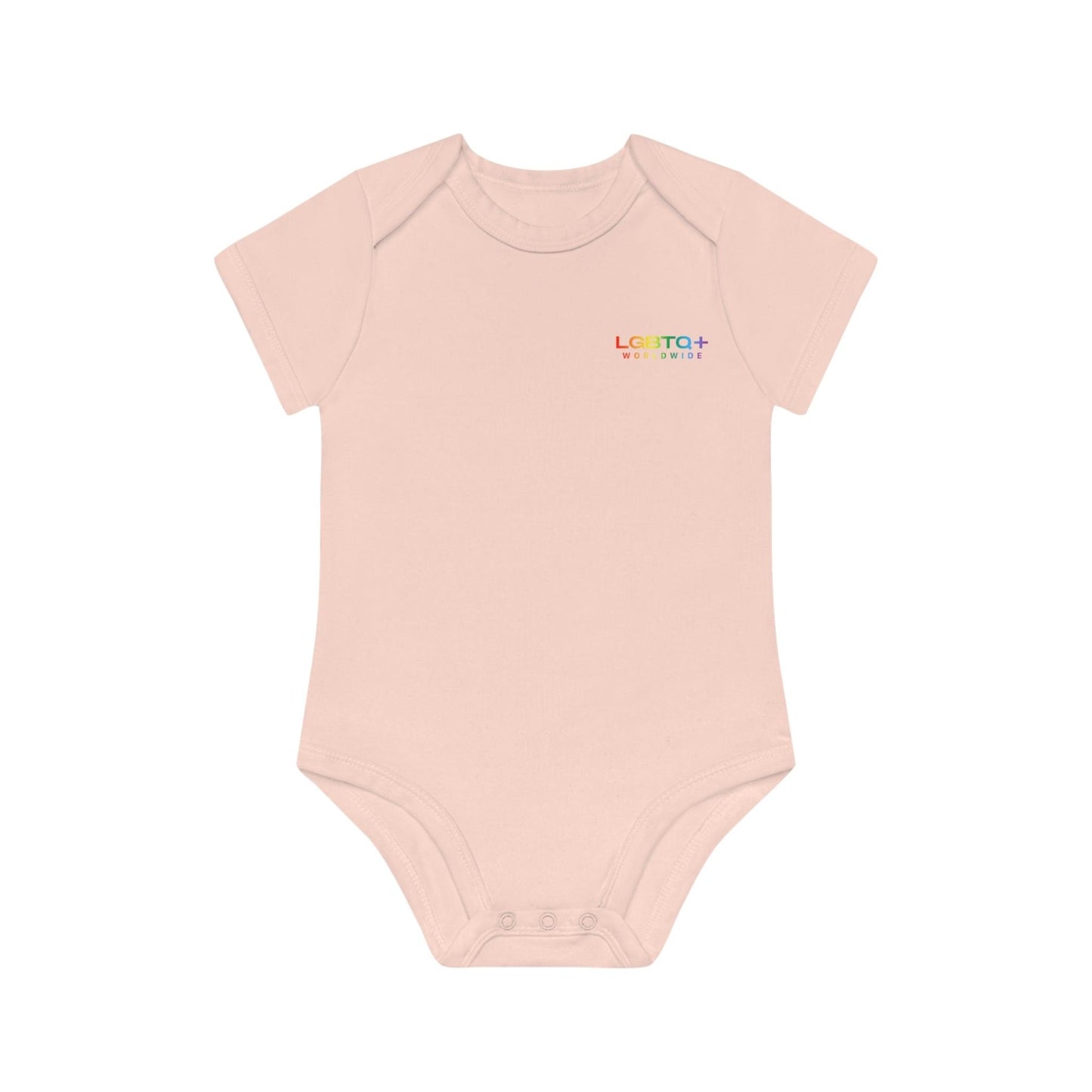 LGBTQWorldwide - ,,HAPPY ALIEN" Baby Organic Short Sleeve Bodysuit baby, Baby Clothing, DTG, Kids' Clothing, Onesies lgbtq Bekleidung Accessoires unisex Zubehör