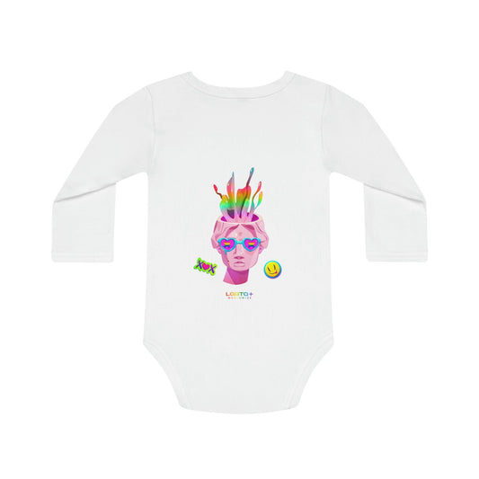 LGBTQWorldwide - ,,BRAIN" Organischer Baby Strampler Baby, Baby Clothing, Bodysuits, Cotton, DTG, Kids' Clothing, Organic lgbtq Bekleidung Accessoires unisex Zubehör