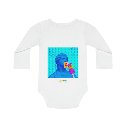 LGBTQWorldwide - ,,COTTON ICE" Organischer Baby Strampler Baby, Baby Clothing, Bodysuits, Cotton, DTG, Kids' Clothing, Organic lgbtq Bekleidung Accessoires unisex Zubehör