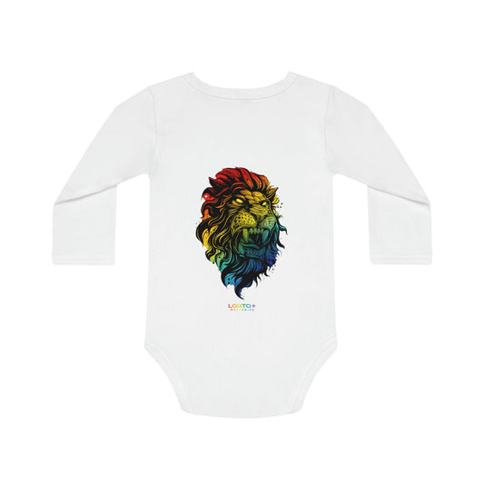 LGBTQWorldwide - ,,LION" Organischer Baby Strampler Baby, Baby Clothing, Bodysuits, Cotton, DTG, Kids' Clothing, Organic lgbtq Bekleidung Accessoires unisex Zubehör