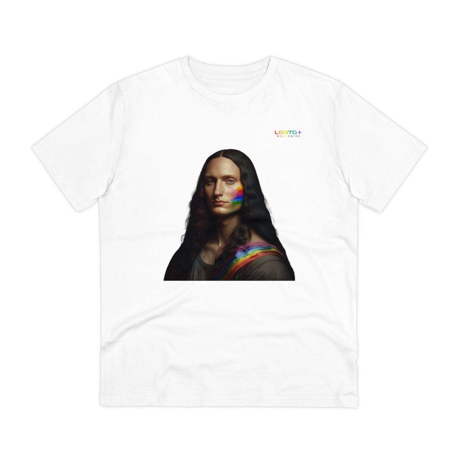 LGBTQWorldwide - ,,MONA LISA" ai, Cotton, Crew neck, DTG, Eco-friendly, Men's Clothing, Organic, Recycled, Regular fit, Sustainable, T-shirts, Unisex, Valentine's Day Picks, Vegan, Women's Clothing lgbtq Bekleidung Accessoires unisex Zubehör