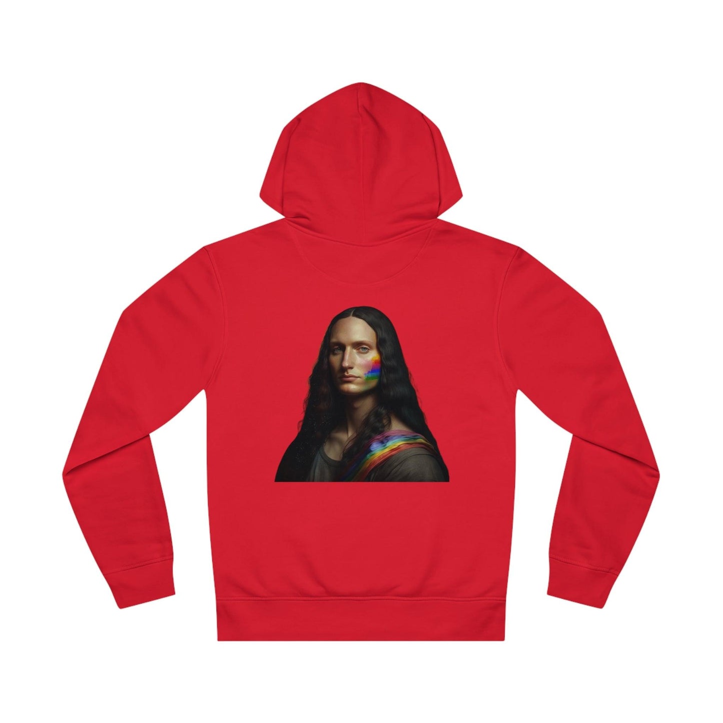 LGBTQWorldwide - ,,MONA LISA" ai, DTG, Eco-friendly, Hoodies, Men's Clothing, Recycled, Unisex, Vegan, Women's Clothing lgbtq Bekleidung Accessoires unisex Zubehör