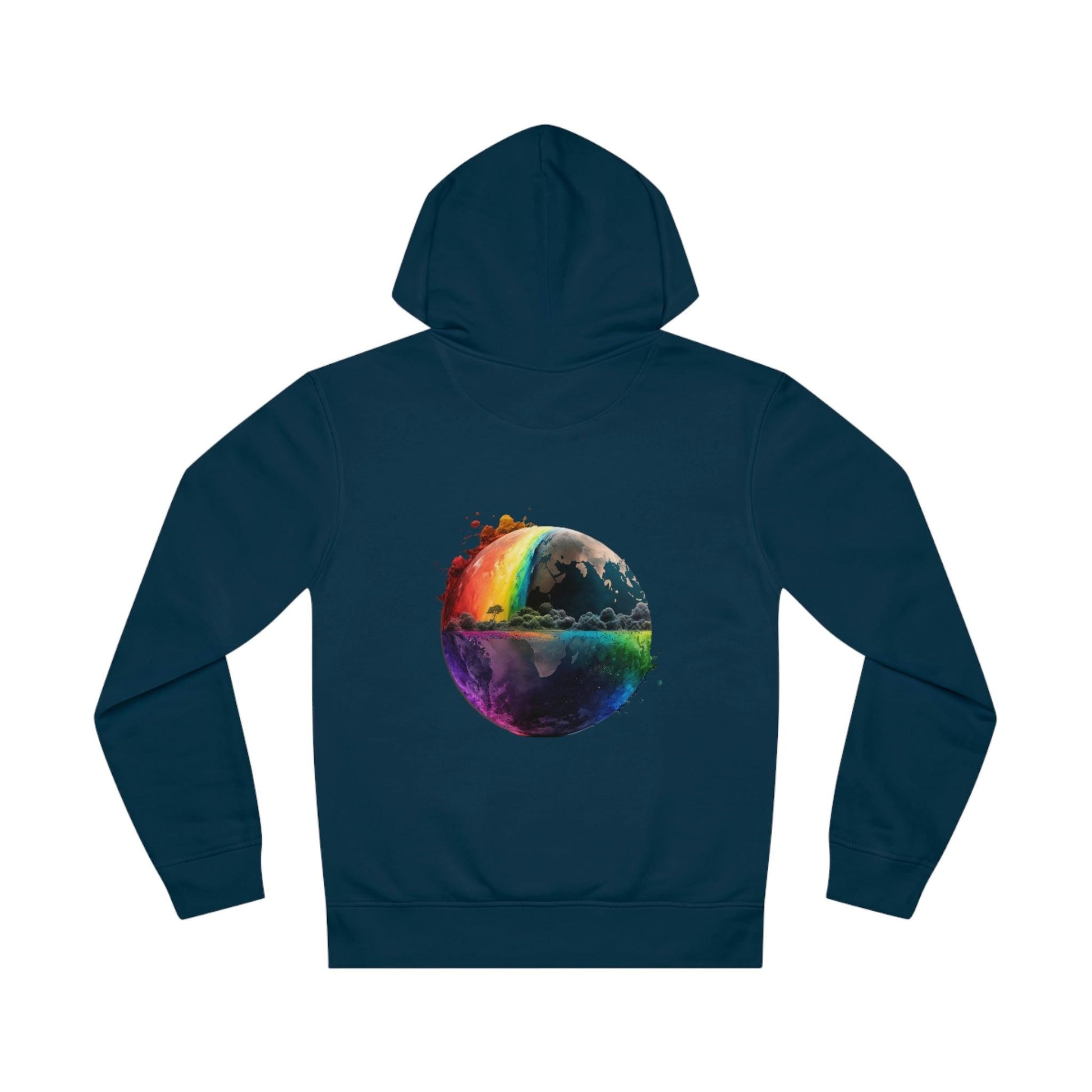 LGBTQWorldwide - ,,REGENBOGEN WELT" ai, DTG, Eco-friendly, Hoodies, Men's Clothing, Recycled, Unisex, Vegan, Women's Clothing lgbtq Bekleidung Accessoires unisex Zubehör