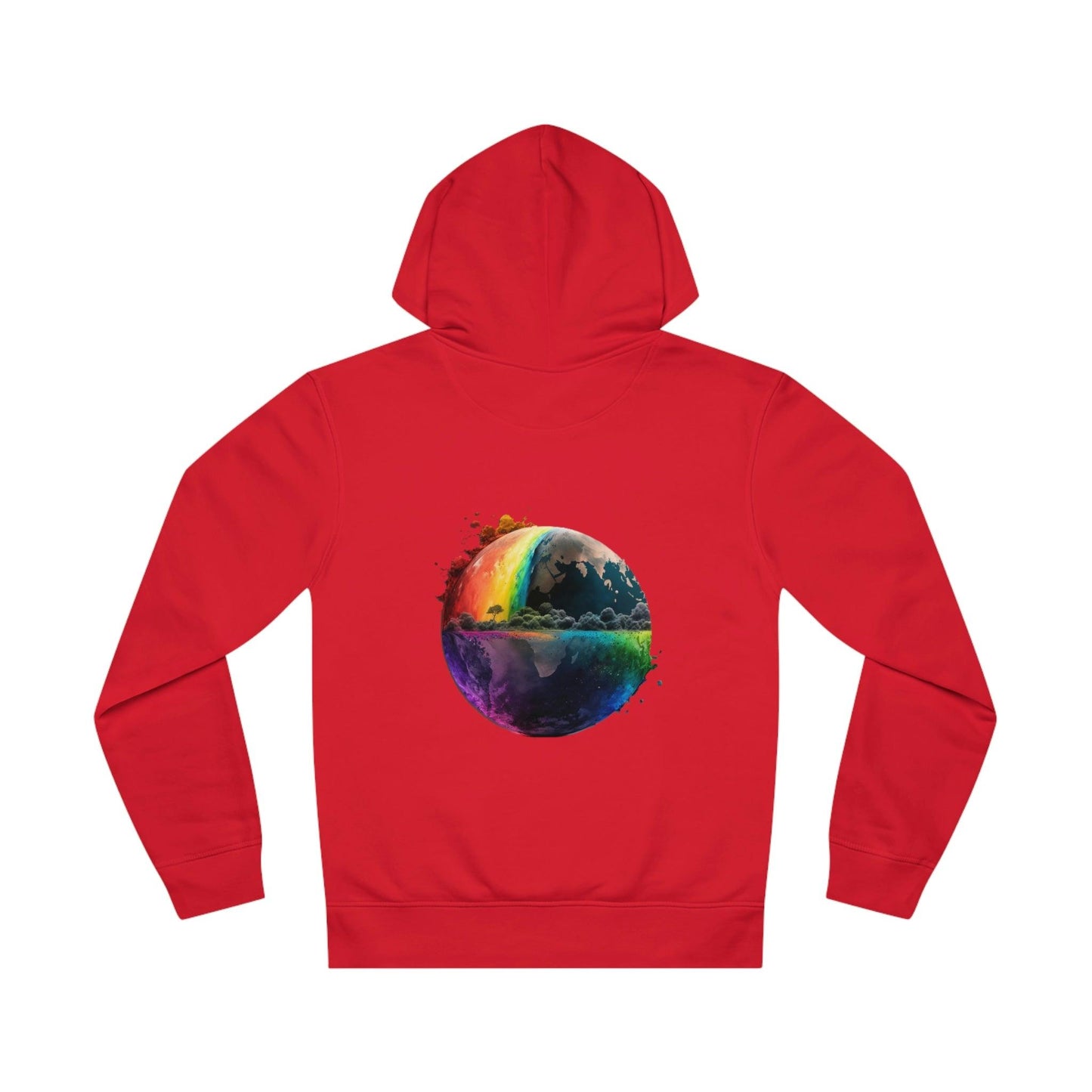 LGBTQWorldwide - ,,REGENBOGEN WELT" ai, DTG, Eco-friendly, Hoodies, Men's Clothing, Recycled, Unisex, Vegan, Women's Clothing lgbtq Bekleidung Accessoires unisex Zubehör