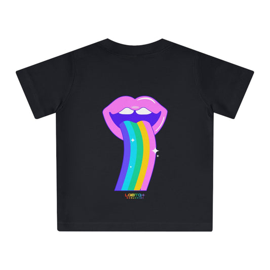 LGBTQWorldwide - ,,REGENBOGEN ZUNGE" Baby, Baby Clothing, Cotton, DTG, Eco-friendly, Kids' Clothing, Organic lgbtq Bekleidung Accessoires unisex Zubehör