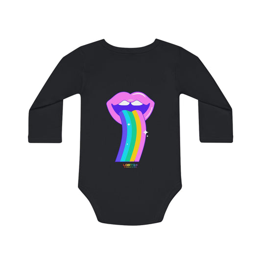 LGBTQWorldwide - ,,REGENBOGEN ZUNGE" Organischer Baby Strampler Baby, Baby Clothing, Bodysuits, Cotton, DTG, Kids' Clothing, Organic lgbtq Bekleidung Accessoires unisex Zubehör