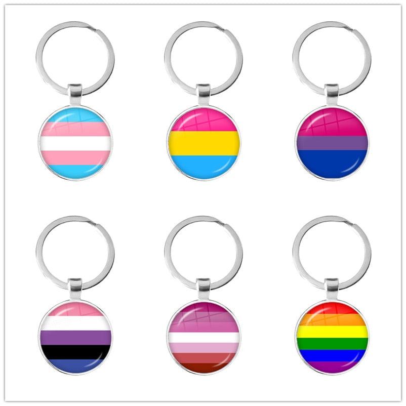 LGBTQWorldwide - Schlüsselanhänger Flagge Accessoires, Aktion lgbtq Bekleidung Accessoires unisex Zubehör