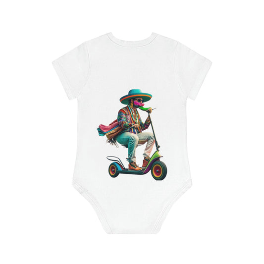 LGBTQWorldwide - ,,SCOOTER BOY" Baby Organic Short Sleeve Bodysuit baby, Baby Clothing, DTG, Kids' Clothing, Onesies lgbtq Bekleidung Accessoires unisex Zubehör