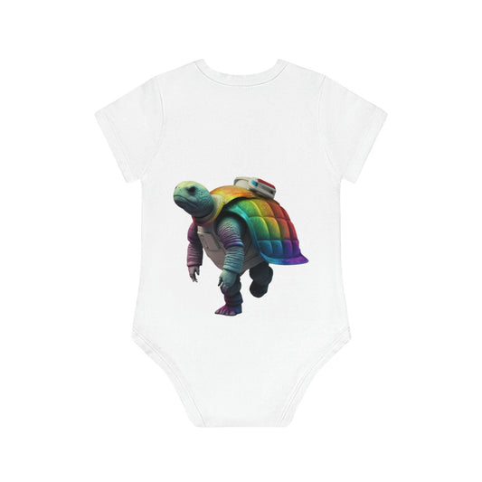 LGBTQWorldwide - ,,TURTLE" Baby Organic Short Sleeve Bodysuit baby, Baby Clothing, DTG, Kids' Clothing, Onesies lgbtq Bekleidung Accessoires unisex Zubehör