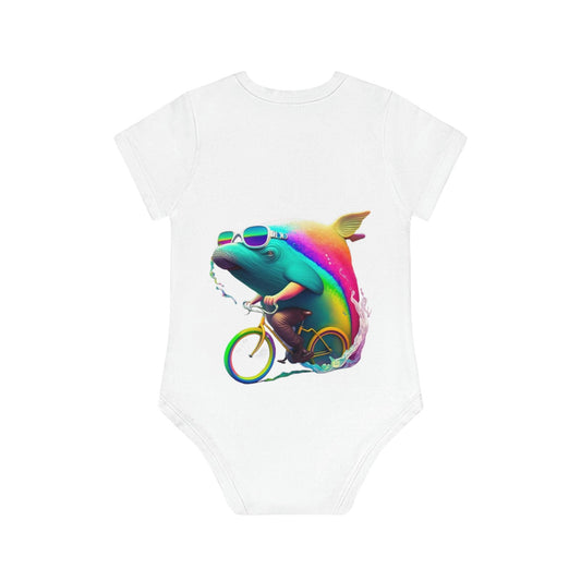 LGBTQWorldwide - ,,WHALE" Baby Organic Short Sleeve Bodysuit baby, Baby Clothing, DTG, Kids' Clothing, Onesies lgbtq Bekleidung Accessoires unisex Zubehör
