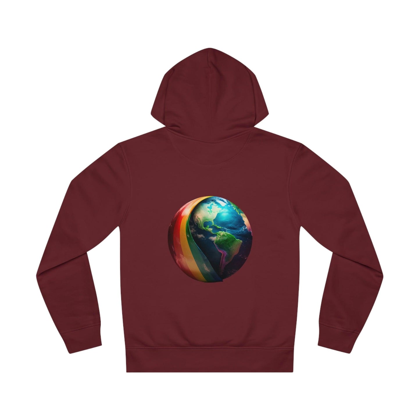 LGBTQWorldwide - ,,ZUKÜNFTIGE WELT" ai, DTG, Eco-friendly, Hoodies, Men's Clothing, Recycled, Unisex, Vegan, Women's Clothing lgbtq Bekleidung Accessoires unisex Zubehör