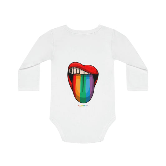 LGBTQWorldwide - ,,ZUNGE" Organischer Baby Strampler Baby, Baby Clothing, Bodysuits, Cotton, DTG, Kids' Clothing, Organic lgbtq Bekleidung Accessoires unisex Zubehör
